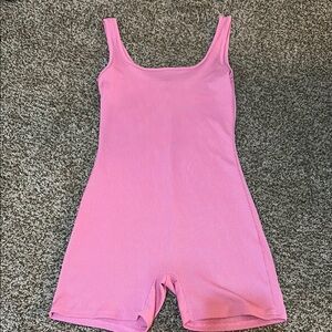 Pink Sleeveless Romper